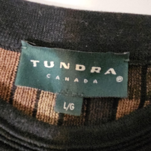 Vintage Tundra Canada Knit Sweater CrewneckCoogi Style 3D Men's Sz Large Cosby